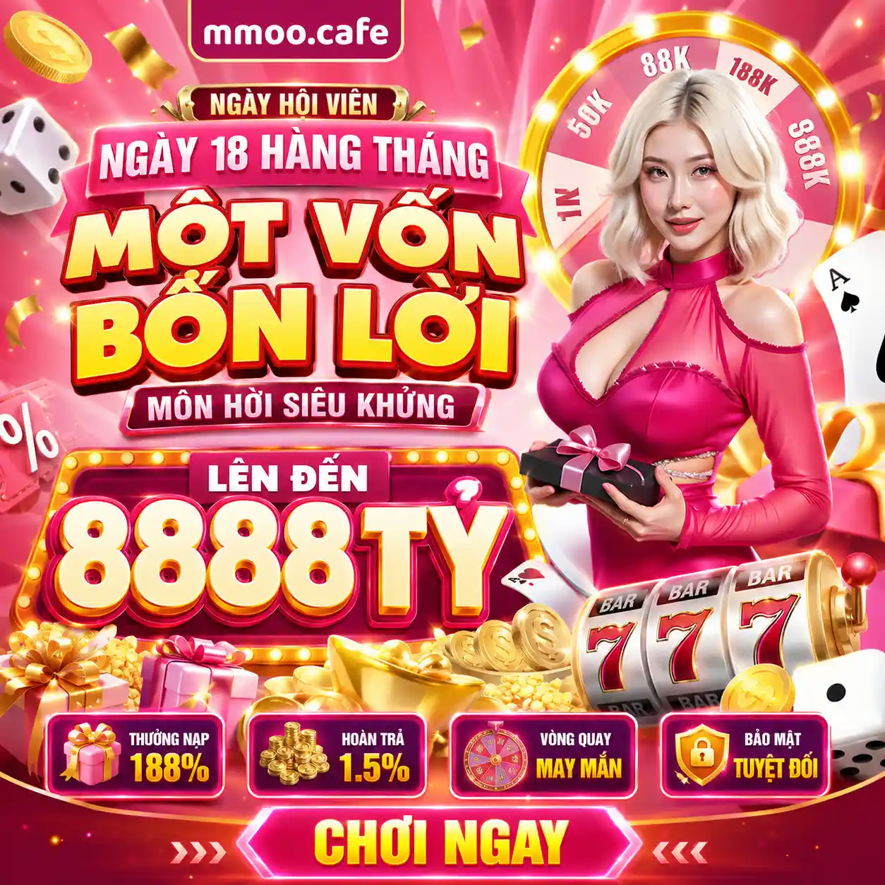 MMOO chơi lớn thắng lớn, hoàn trả cực khủng